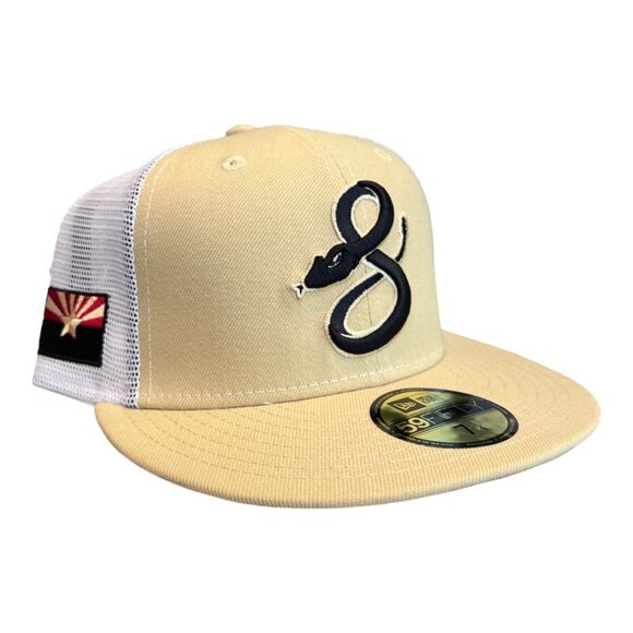 New Era Arizona Diamondbacks 59FIFTY Fitted Trucker Hat Connect Rearview - Picture 2 of 6